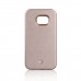 Samsung Galaxy S6 - LED Light illuminated Dimmable Selfie Flash Matte Hard Phone Cover Case - Rose Gold
